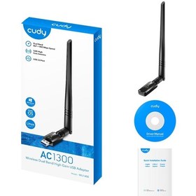 Resim Cudy Wu1400 5ghz 867mbps, 2.4ghz 400mbps, Wi-fi Usb 3.0 Antenli Adaptör Ac1200 Serisi 