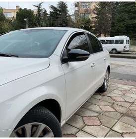 Resim Passat B7 Batman Yarasa Ayna Kapağı Piano Black Abs Plastik 