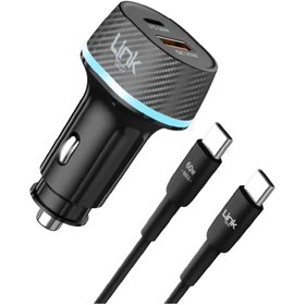 Resim Linktech C434 55W Dual PD30W + QC25W Araç Şarj Aleti Type-C to Type-C Kablo Set 