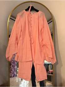 Resim Ptkm017 Birit Düğmeli Tensel Takım Pembe 