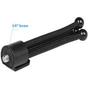 Resim Ximistore9 Metal Masaüstü Tripod: 0.6kg Yük Kapasitesi, 1/4 Vida Bağlantısı, Siyah, Katlanabilir Ayaçlar 