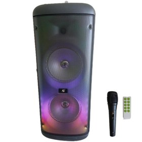 Resim Torima KTS-1626 Mikrofonlu Kumandalı Rgb Ledli Bluetooth Hoparlör Usb-Tf-Fm Radyo Siyah 