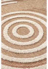 Resim Marakeş Daire Taba Halı Salon Oturma Odası Çocuk Odası Yatak Odası Halısı 673d Taba 