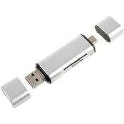 Resim Cbtx Çok Fonksiyonlu USB 2.0 + Micro USB + Tip-C SD Kart Okuyucu 