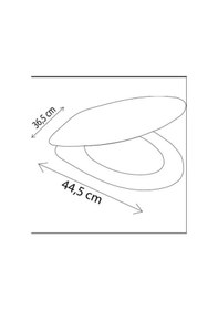Resim Özbest Anatolia Klozet Kapağı Yuvarlak Tip 