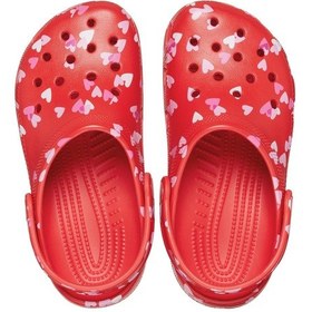 Resim Crocs Classic VDay Clog T Çocuk Terlik CR209755-6ZR Kırmızı-22-23 