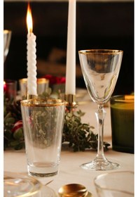 Resim Rakle Pure Altın Yaldızlı 4'lü Meşrubat Bardağı Seti 400 Cc Renkli 