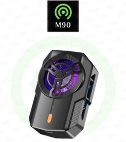 Resim M90 Telefonu Soğutma Fanı Radyatör Soğutucu 2400mah Bataryalı 