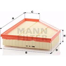 Resim Bmw X1 Sdrive 20 D 2009-2015 Mann Hava Filtresi 