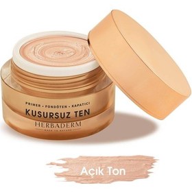 Resim Herbaderm Kusursuz Ten Primer Kapatıcı Fondöten Light 