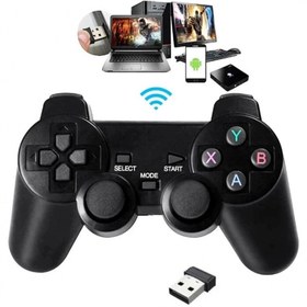 Resim jetucuzal 6ın1 2.4g Wifii Kablosuz Android Tv / Pc Uyumlu Titreşimli Usb Joystick Oyun Kolu Gamepad Pl-2860 