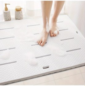 Resim Willowhaven Kaymaz Banyo Paspası Kalın Köpük Kir Dirençli 60x85 Cm Beyaz 