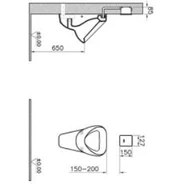 Resim Vitra Pisuvar Yıkama Sistemi 310-2911 Temassız - Elektrikli - Mat Krom 