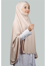 Resim Altobeh Hazır Türban Peçeli Pratik Eşarp Tesettür Nikaplı Hijab - Namaz Örtüsü Sufle (5XL) - Bej 