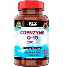 Resim Flx Coenzyme Q-10 200 MG Hyoluronic Acid Resveretrol 60 Tablet 