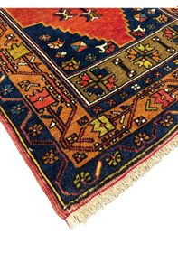 Resim El Dokuma Antika Koleksiyonluk Yahyalı Halısı Yolluk 72x475 Kök Boya %100 Yün Kiremit 