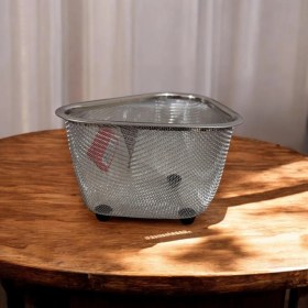 Resim Kaliteli Paslanmaz Çelik Lavabo Süzgeci, Üçgen Çöp Süzgeci, Çay Süzgeci Süzgeç 