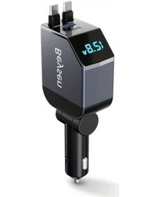 Resim Fastbuy Dream011 Gri Pd Hızlı Şarj Cihazı 4ü 1 Arada Tip C Araba Adaptörü Gerilim Ekranı Evrensel Usb 