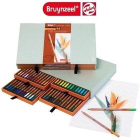 Resim Bruynzeel Design Color Ahşap Kutulu Kuru Boya Seti 48 Renk N11.1314 