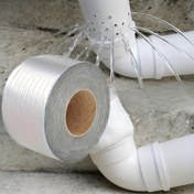 Resim 1 Rulo Su Geçirmez Kendinden Yapışkanlı Alüminyum Folyo Bandı Dolgu Maddesi - Fayans Çatılar, Borular ve Ev Yenileme için Sızdırmazlık Şeridi, Genişlik 5cm x Uzunluk 100cm, Kolay Uygulanır, Nem Koruma İçin Dayanıklı Mühür 