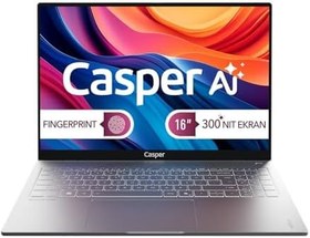 Resim Casper Nirvana S100 300NIT Intel Core Ultra 7-255H 24GB DDR5 480GB SSD 16" W11H Laptop S100.255H-CV00A-G-F 