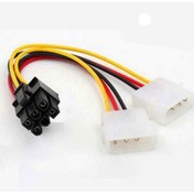 Resim WOZLO 6 Pin 4 Pin Molex Ekran Kartı Kablosu - 6 Pin Power Güç Kablosu 