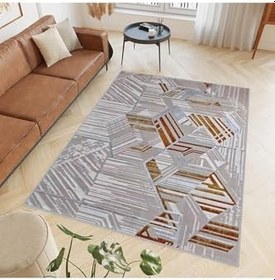Resim Rovigo Home Dijital Baskı Yıkanabilir Kaymaz Taban Salon Halısı RVG0567 80x200 cm 