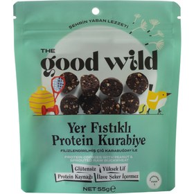Resim THE GOOD WILD Yer Fıstıklı Protein Kurabiye 55g 