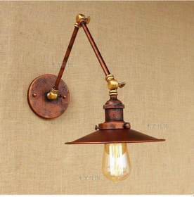 Resim Mylights Retro Metal Bakır Eskitme Akrobat Aplik Duvar Lambası Eskitme 