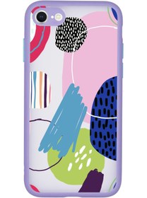 Resim mooodcase Iphone Se 2020 Uyumlu Kamera Lens Korumalı Art Design Desenli Lüx Telefon Kılıfı 