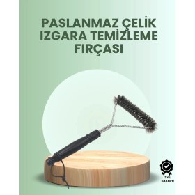 Resim K-Yonlineticaret Barbekü ve Mangal Için Tel Izgara Temizleyici Fırça 
