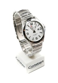 Resim Cortebert Kristal Cam Erkek Kol Saati Gümüş 
