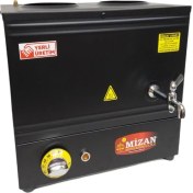 Resim Mizan Çift Demlik 20 Lt. Pleytsiz Çay Kazanı - Elektrikli Siyah Kahveci Ocağı 