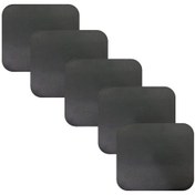 Resim Knsz oturma minderi 5 li artis&mutlu syh suni deri tel bar taburesi sandalyesi için 