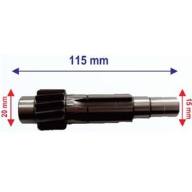 Resim Atv Kanuni Şanzıman Mili Helis 14T 115 Mm Öm 