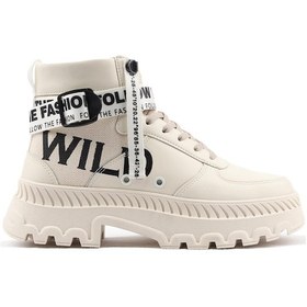 Resim Belt Kadın Bot - Krem 001 