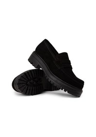 Resim Deery Kadın Hakiki Süet Siyah Loafer Ayakkabı - 01903zsyhe03 Siyah 