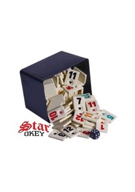 Resim Star Kutulu Okey Taşı Yedek Okey Taşı Taşları Melamin 