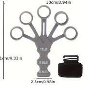 Resim Silikon Tutuş Güç Antrenörü - 4.99KG Direnç Bantlı Parmak/Elek/Bilek Egzersiz Aleti, Kaymaz Tasarım Ev Spor Salonu & Açık Hava Eğitimi için, Taşınabilir El ve Kol Güçlendirici, Şık Egzersiz Aracı, Dayanıklı Egzersiz Aracı 
