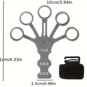 Resim Silikon Tutuş Güç Antrenörü - 4.99KG Direnç Bantlı Parmak/Elek/Bilek Egzersiz Aleti, Kaymaz Tasarım Ev Spor Salonu & Açık Hava Eğitimi için, Taşınabilir El ve Kol Güçlendirici, Şık Egzersiz Aracı, Dayanıklı Egzersiz Aracı 