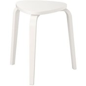 Resim IKEA Beyaz Renk Tabure 42x48x45 Cm Huş Ağacı Tabure-sandalye Tekli 
