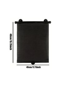 Resim Chuangyinshop Retractable Polka Dot Araba Güneşlik Yan Camlar İçin Siyah 40x45 Kolay Kurulum Uv Koruma 