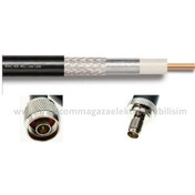 Resim N erkek - RP SMA dişi 1 METRE LMR400/RWC400 Koaksiyel Kablo 50Ω 