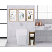 Resim Bk Home Doğal Masif Ahşap Tuvalet Kağıtlığı Ve Dekoratif 3’Lü Ret (551051824) Bk