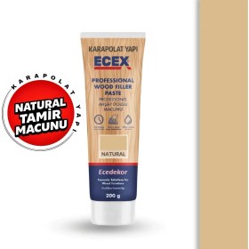 Resim Karapolat Mobilya Ahşap Parke Duvar Tamir Macunu Macunu Naturel Natural Renk 
