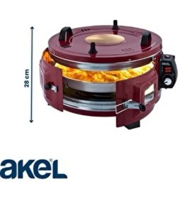 Resim Akel Dönence Davul Fırın 31-40 lt Hacim Ayarlanabilir Sıcaklık ve Alüminyum Tepsi ile 