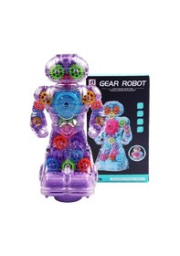 Resim Sesli Ve Işıklı 360 Derece Dönen Oyuncak Robot 