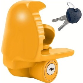 Resim Chuangyinshop Heavy-duty Steel Tow Hook Yellow Evrensel Çekme Kancası Kilit Dayanıklı Çelik Tekne Karavan Ağır Hizmet Kilit Aksesuar 
