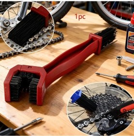 Resim Chuangyinshop Kırmızı Evrensel Lastik Fırçası - Bisiklet Motosiklet İçin Ergonomik Dayanıklı 