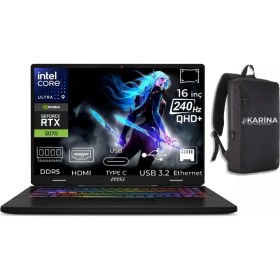 Resim Msı Crosshair 16 Hx A Ultra 9 275HX D2XWGKG-047XTR-37 64GB 2tb RTX5070 W11PRO 16" Wqxga Gaming Laptop & D2XWGKG047XTRK37 